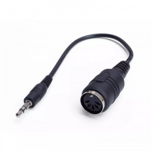 myVolts MIDI Breakout Cable: Audio Stereo Minijack TRS 3.5mm Male to MIDI 5-Pin DIN Type A Female